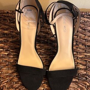 Nine West Fields Elegant Black Suede Heels